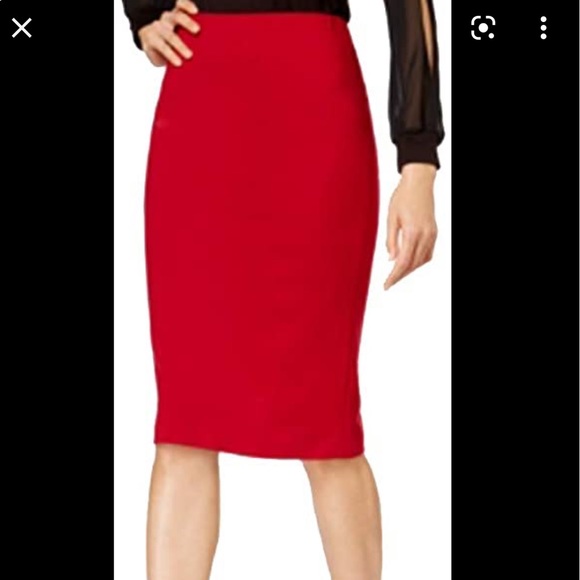 ECI Dresses & Skirts - New with tags ECI red pencil skirt. Size Large
